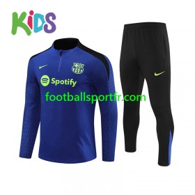 FC Barcelone Enfant Ensemble Sweat d'entrainement Bleu 2024-2025
